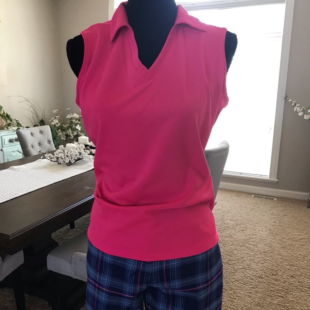 Lady Hagan golf polo shirt pink medium
